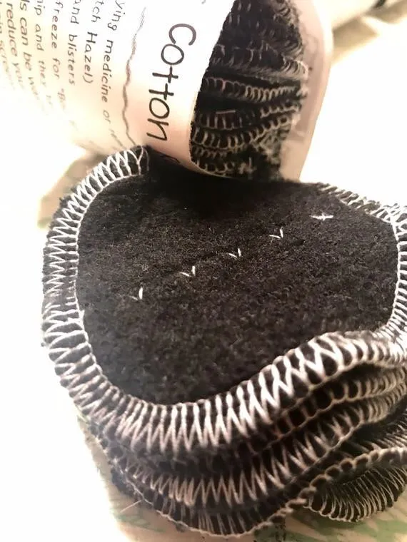 13 MamaBear Organic Hemp Fleece Rounds, Reusable Cotton Balls, Facial Rounds - Baker's Dozen Set