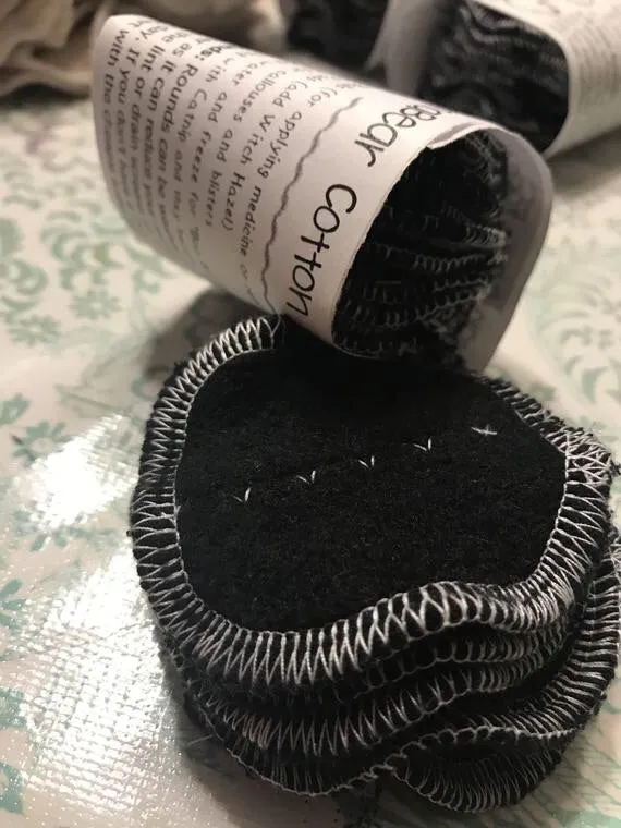 13 MamaBear Organic Hemp Fleece Rounds, Reusable Cotton Balls, Facial Rounds - Baker's Dozen Set