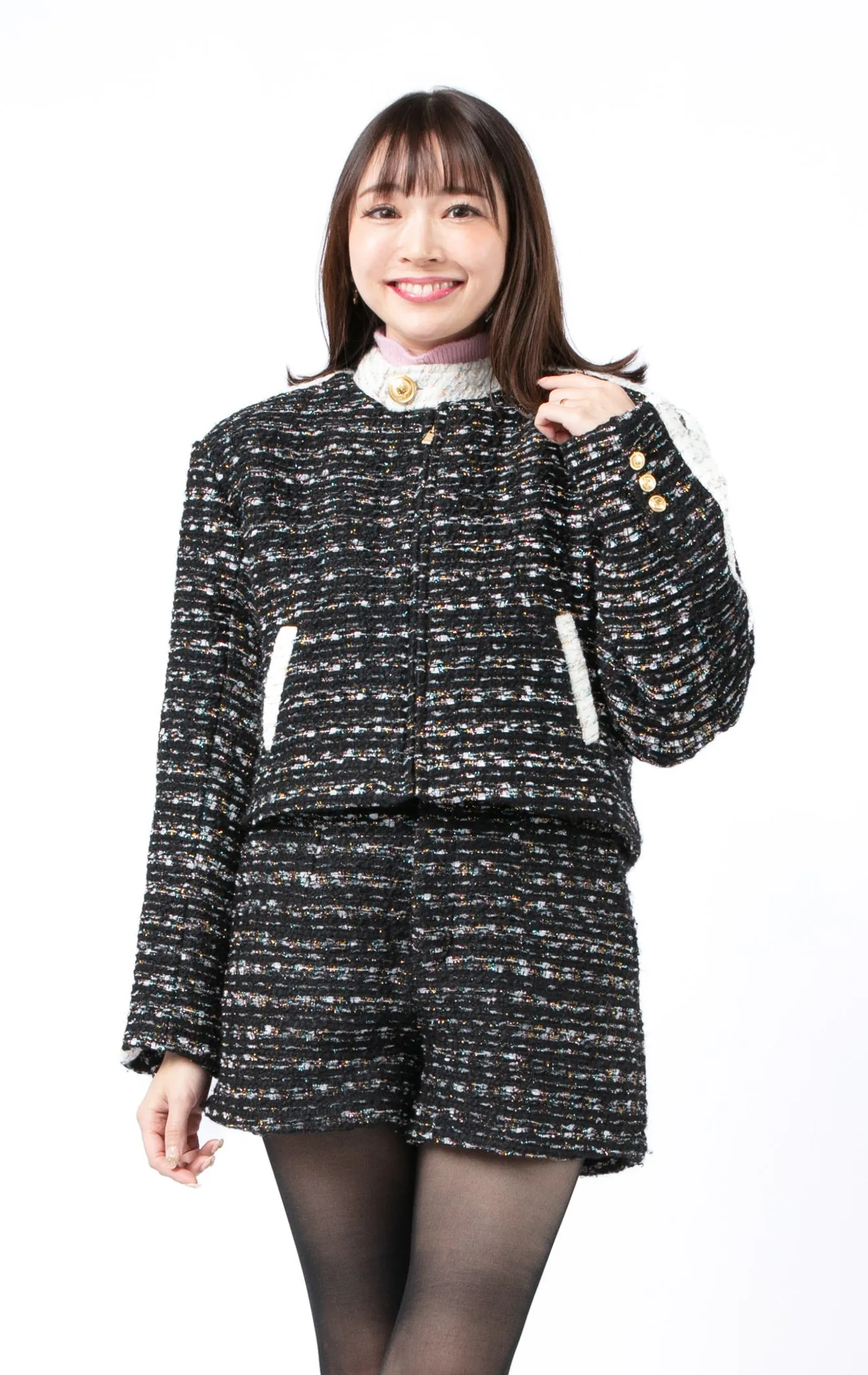 【20%OFF】Candy tweed jacket/2color