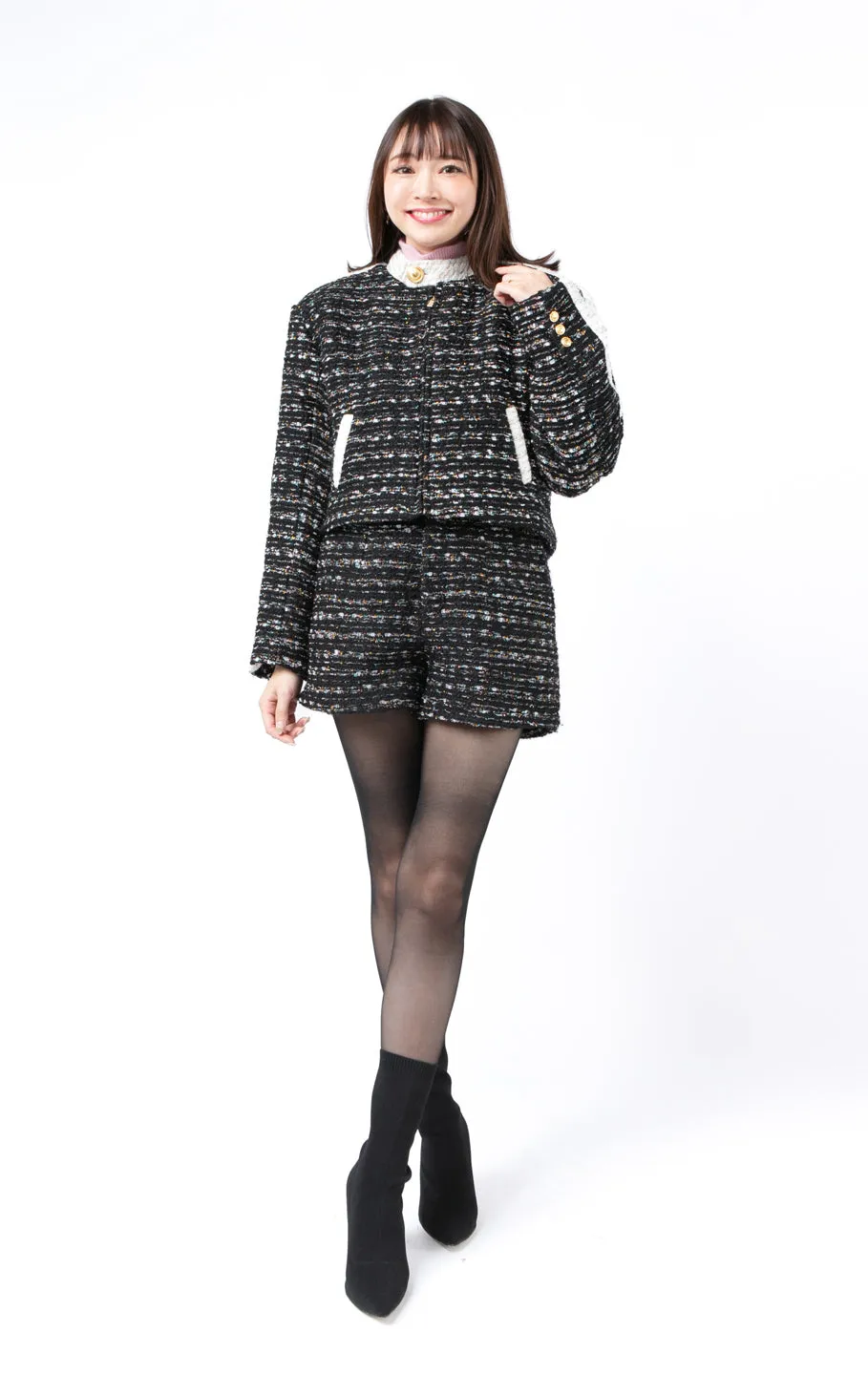 【20%OFF】Candy tweed jacket/2color
