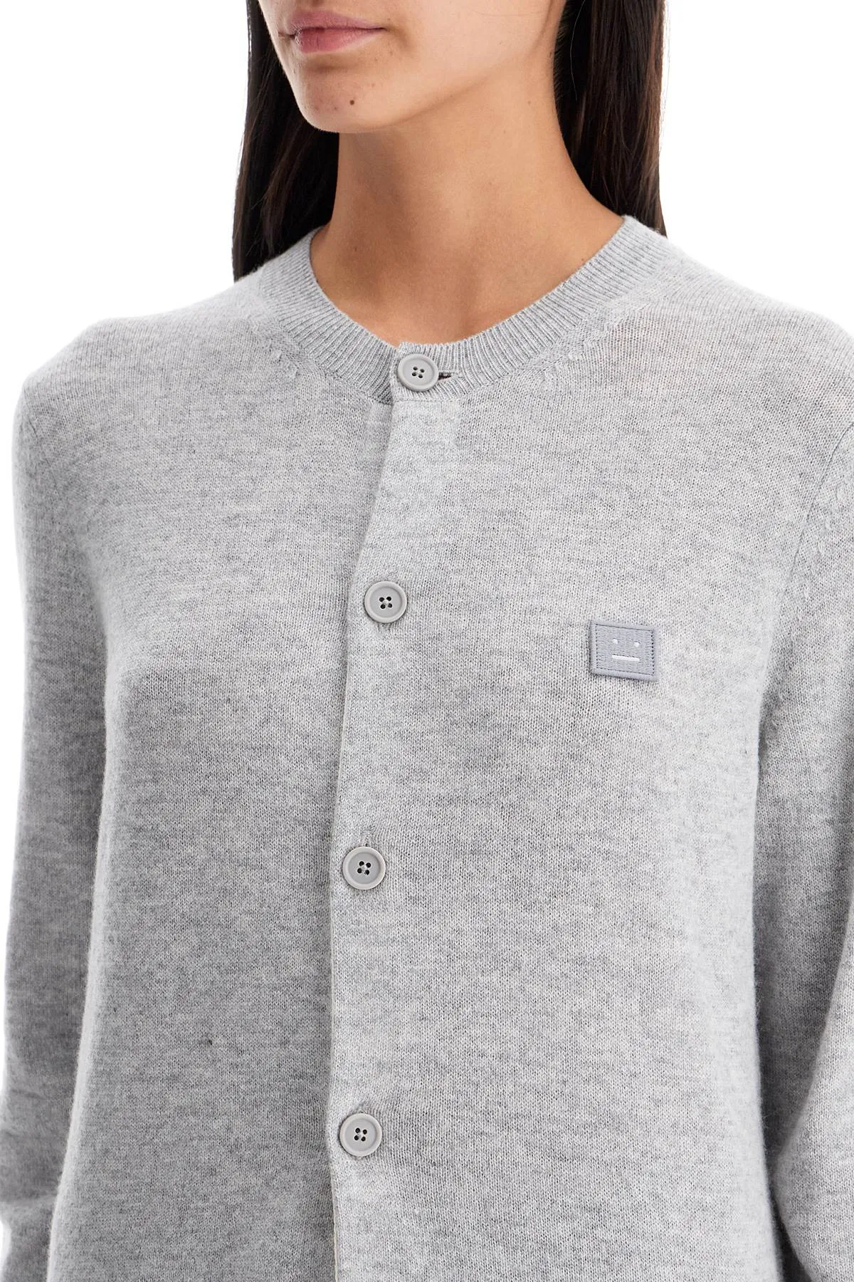 ACNE STUDIOS wool crewneck cardigan
