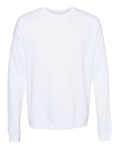 BELLA   CANVAS Sponge Fleece Drop Shoulder Crewneck Sweatshirt 3945 DTG Dark Grey