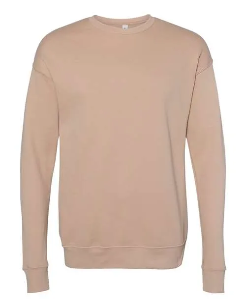 BELLA   CANVAS Sponge Fleece Drop Shoulder Crewneck Sweatshirt 3945 Heather Navy