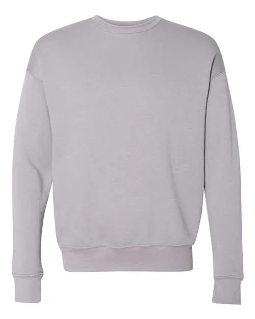 BELLA   CANVAS Sponge Fleece Drop Shoulder Crewneck Sweatshirt 3945 Red