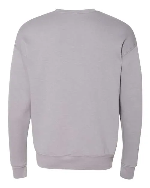BELLA   CANVAS Sponge Fleece Drop Shoulder Crewneck Sweatshirt 3945 Red