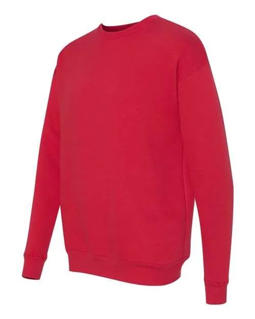 BELLA   CANVAS Sponge Fleece Drop Shoulder Crewneck Sweatshirt 3945 Red