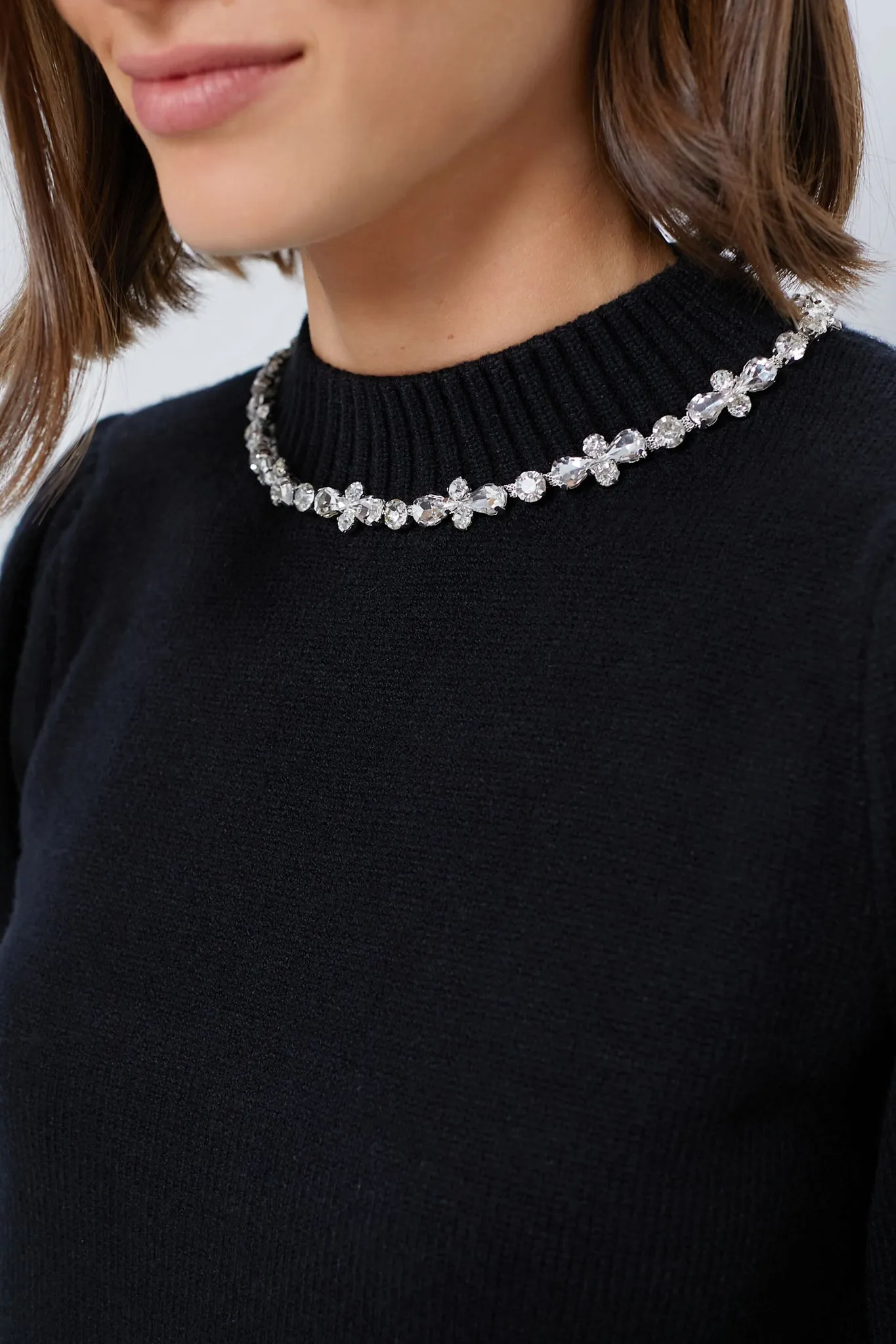 Black Bejeweled Lucy Sweater
