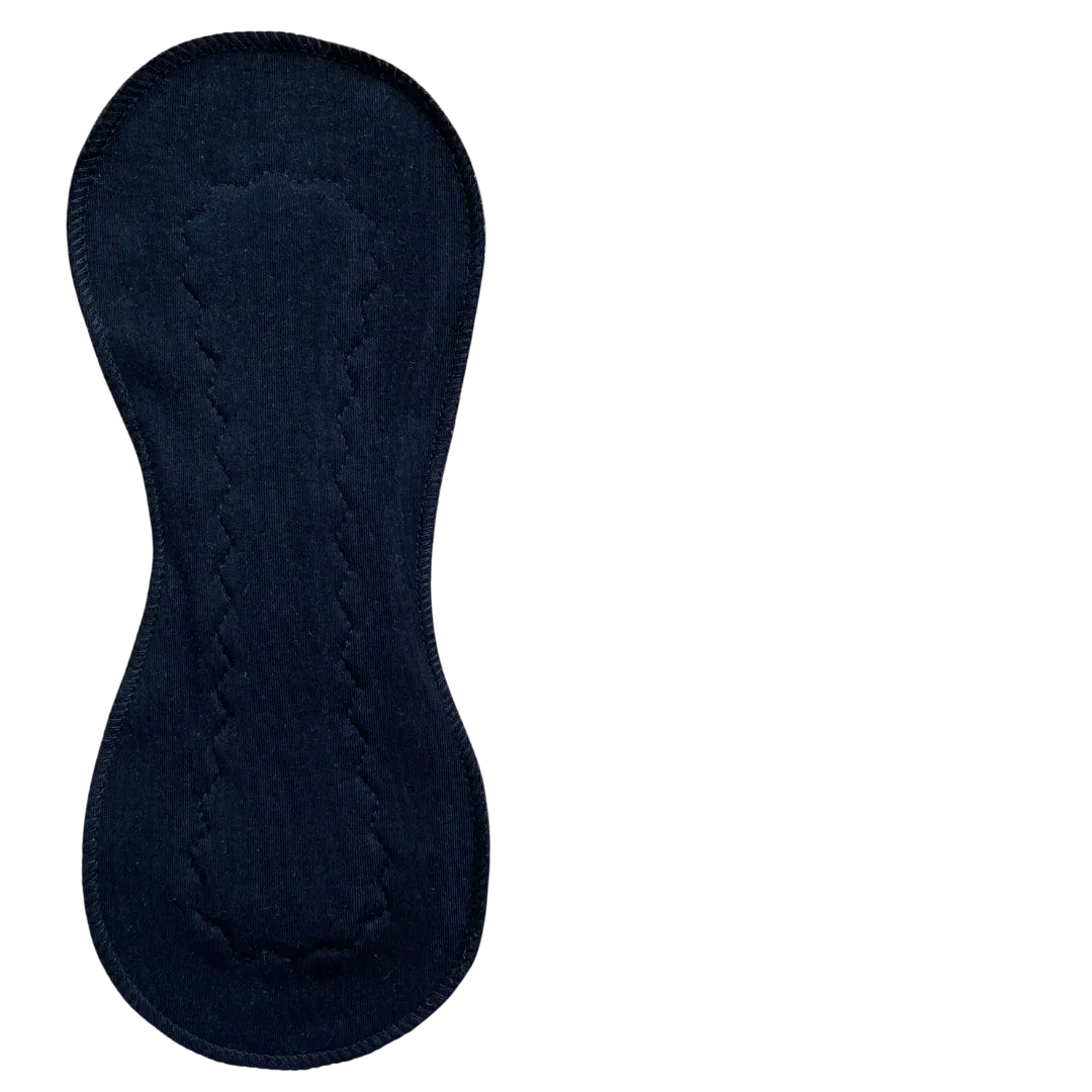 Black Jersey Maxi Pad - Organic Cotton Reusable Period Pad Incontinence Pad