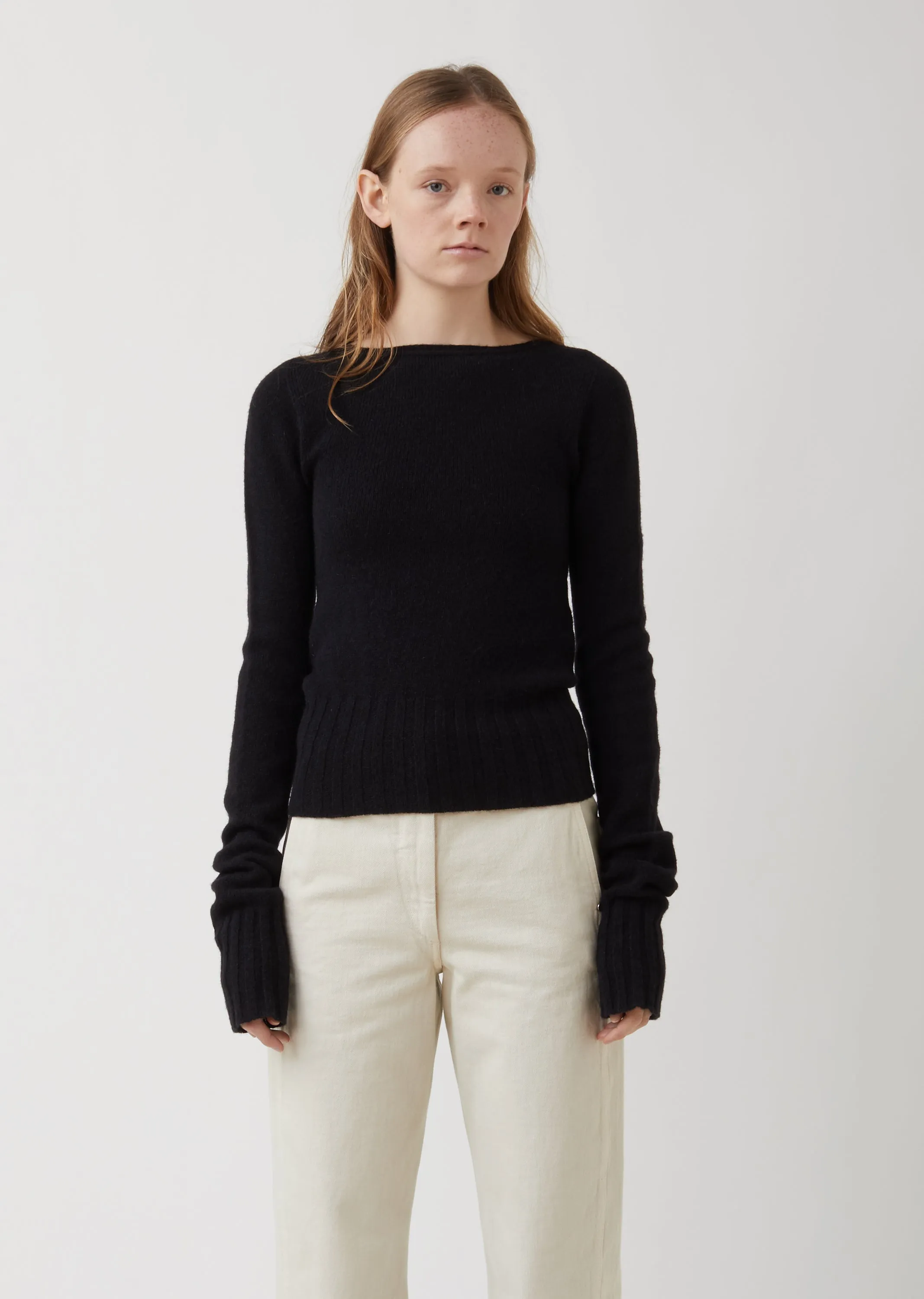 Boatneck Wool Sweater