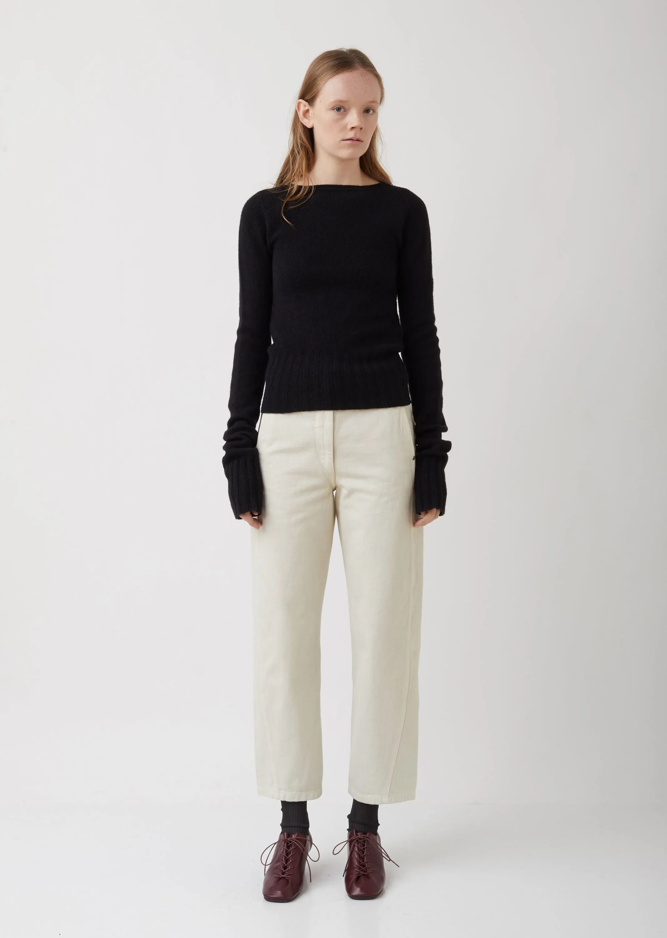 Boatneck Wool Sweater