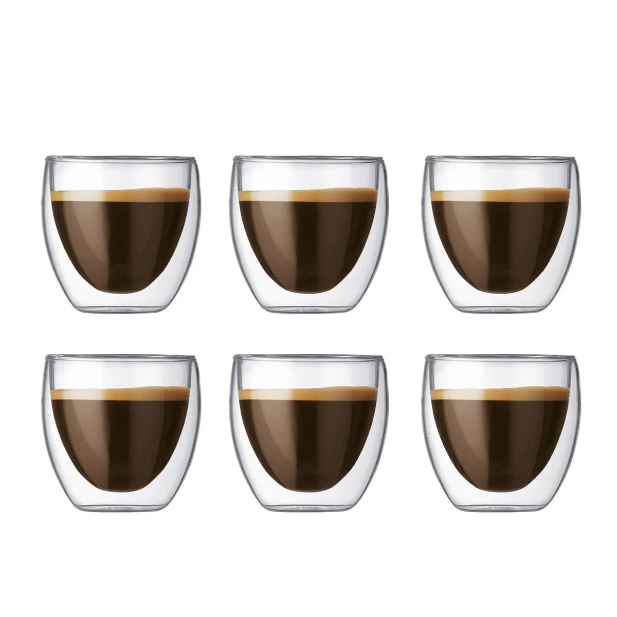 Bodum Pavina Glass Double Walled 0.08 L, 6 Pcs.