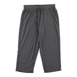 Carisma Women's Ribbed Capri PJ Pants