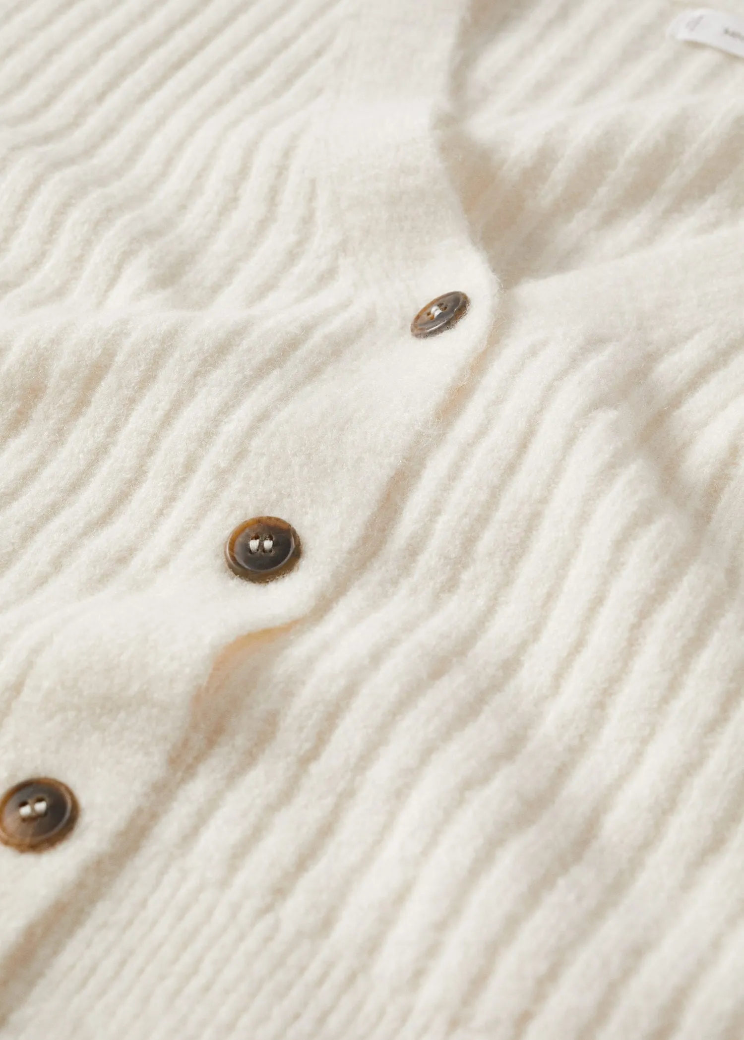 Chenille knitted cardigan