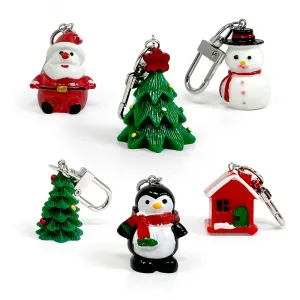 Christmas Keychains, Zipper Pulls, bag Charms – Festive Holiday Accessories