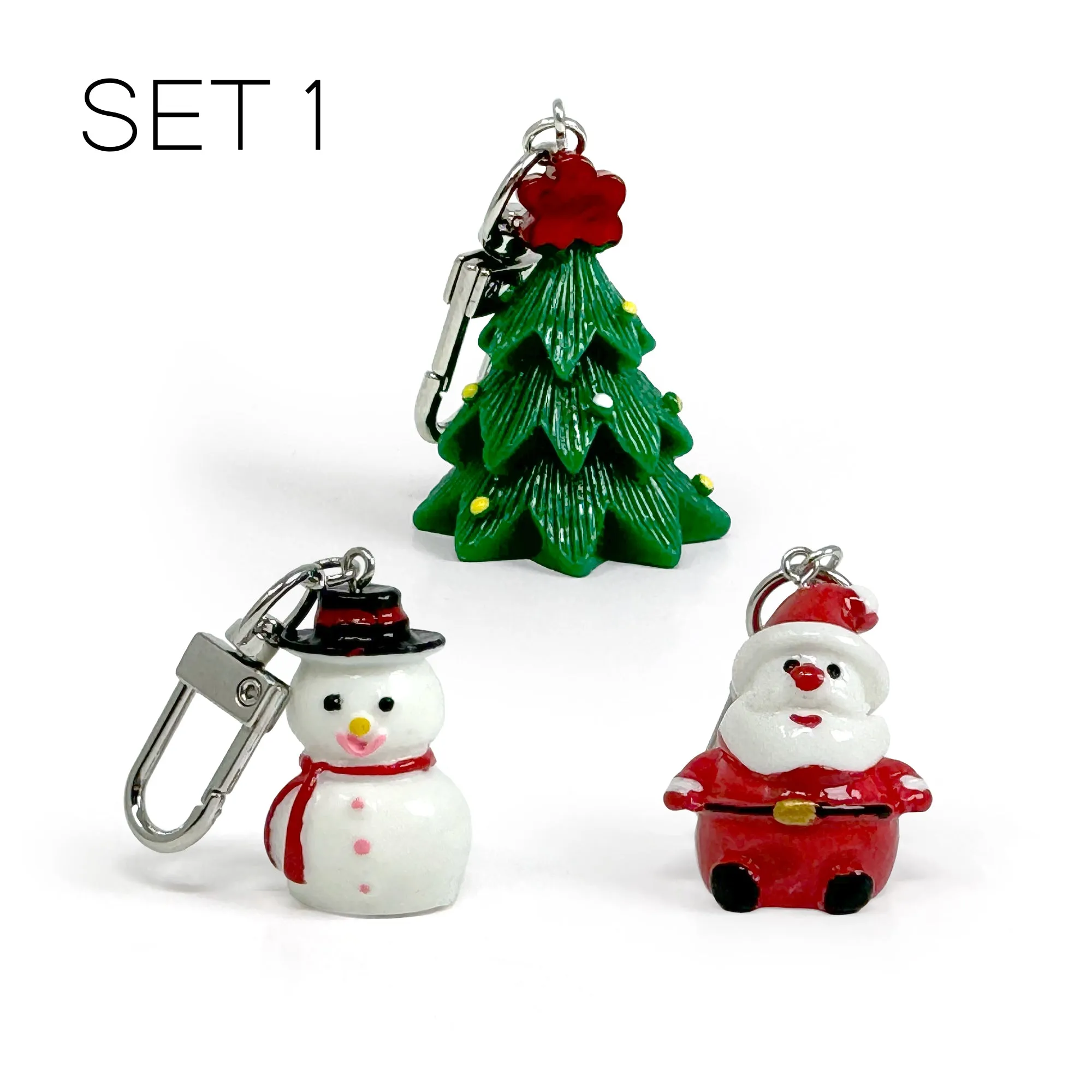 Christmas Keychains, Zipper Pulls, bag Charms – Festive Holiday Accessories