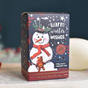 Christmas Mini Soap - Snowman