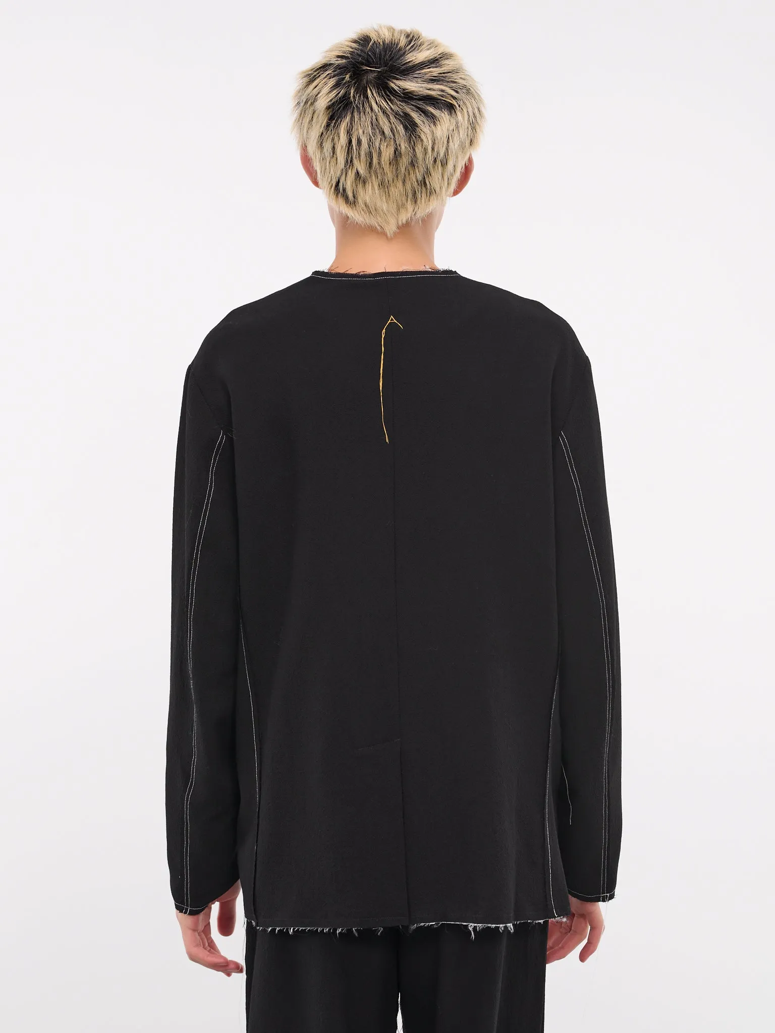 Collarless Blazer (AIR04J101-BLACK)