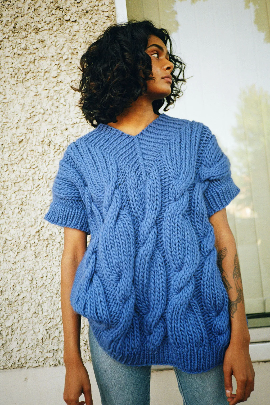 Cornflower V-Neck Vest