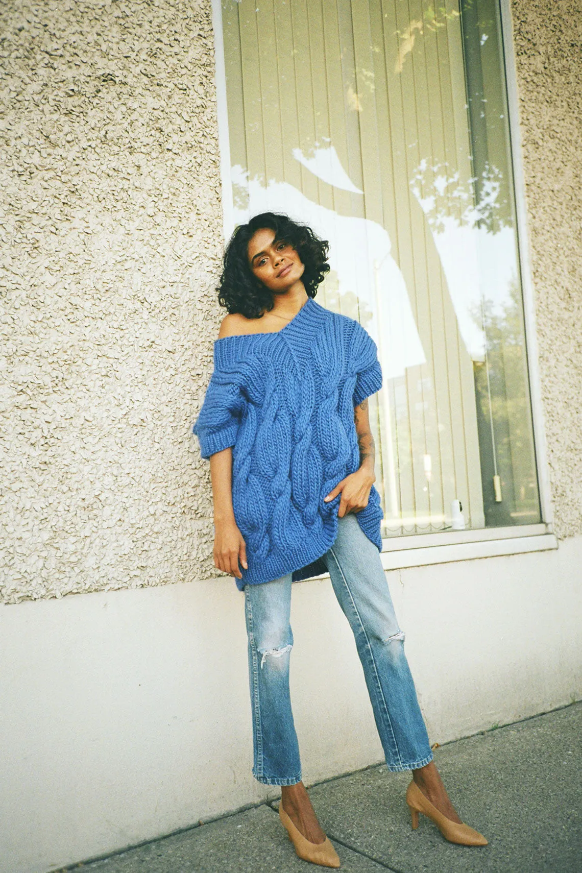 Cornflower V-Neck Vest