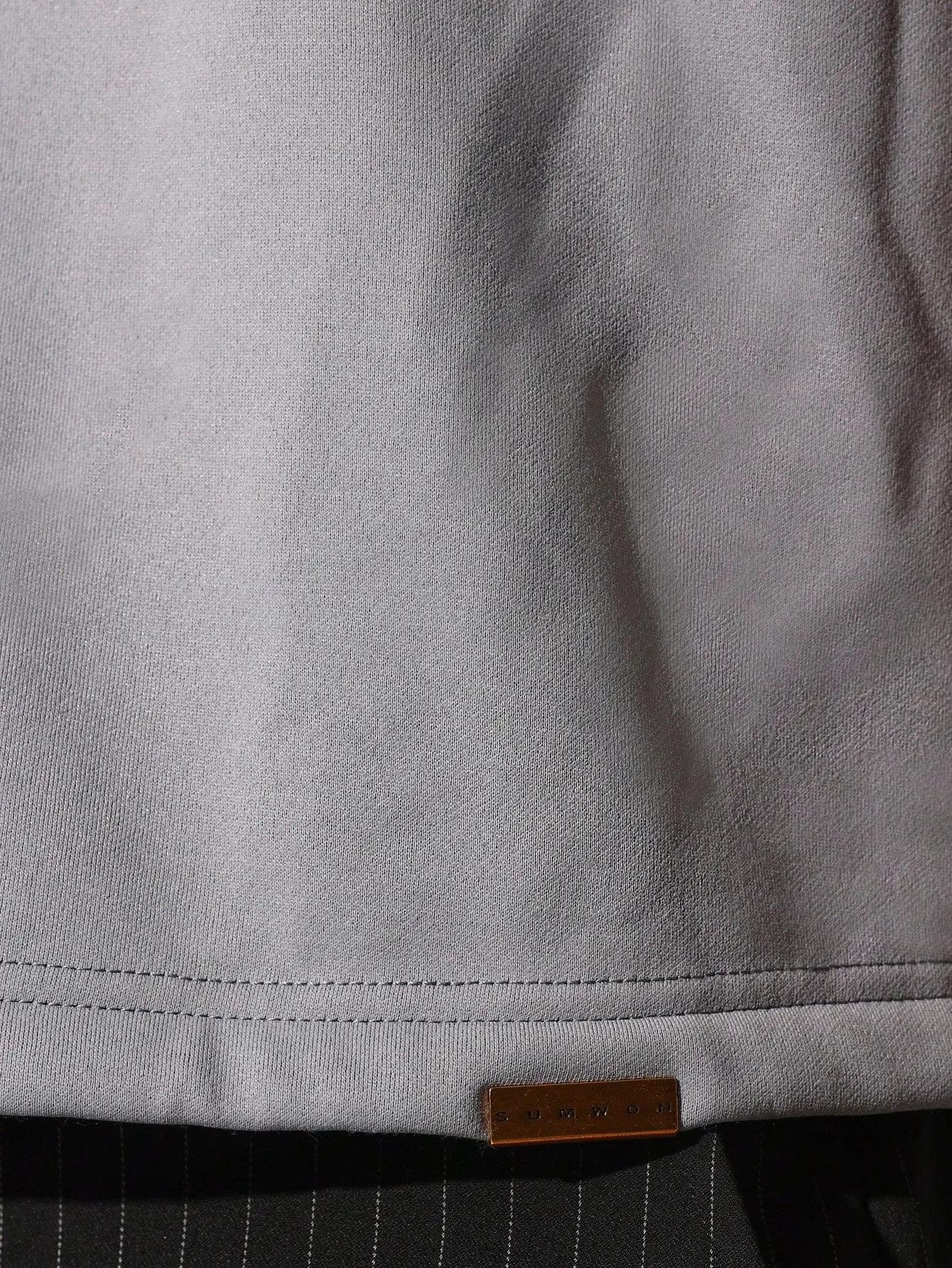 Crop Fit Short Sleeve Premium Soft Fleece Back Tee