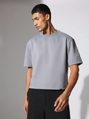 Crop Fit Short Sleeve Premium Soft Fleece Back Tee
