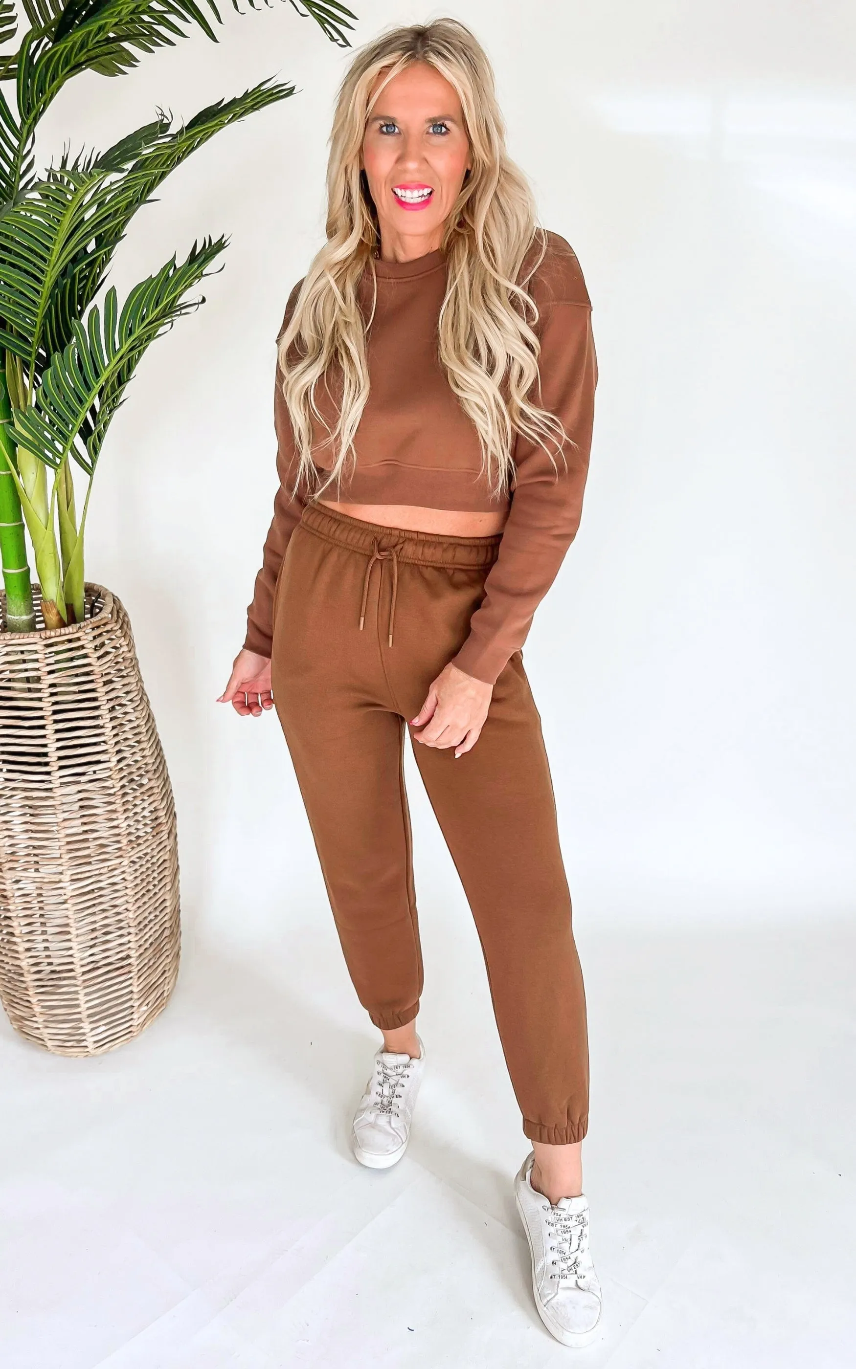 Cropped Fleece Sweatshirt | Mono B - Final Sale
