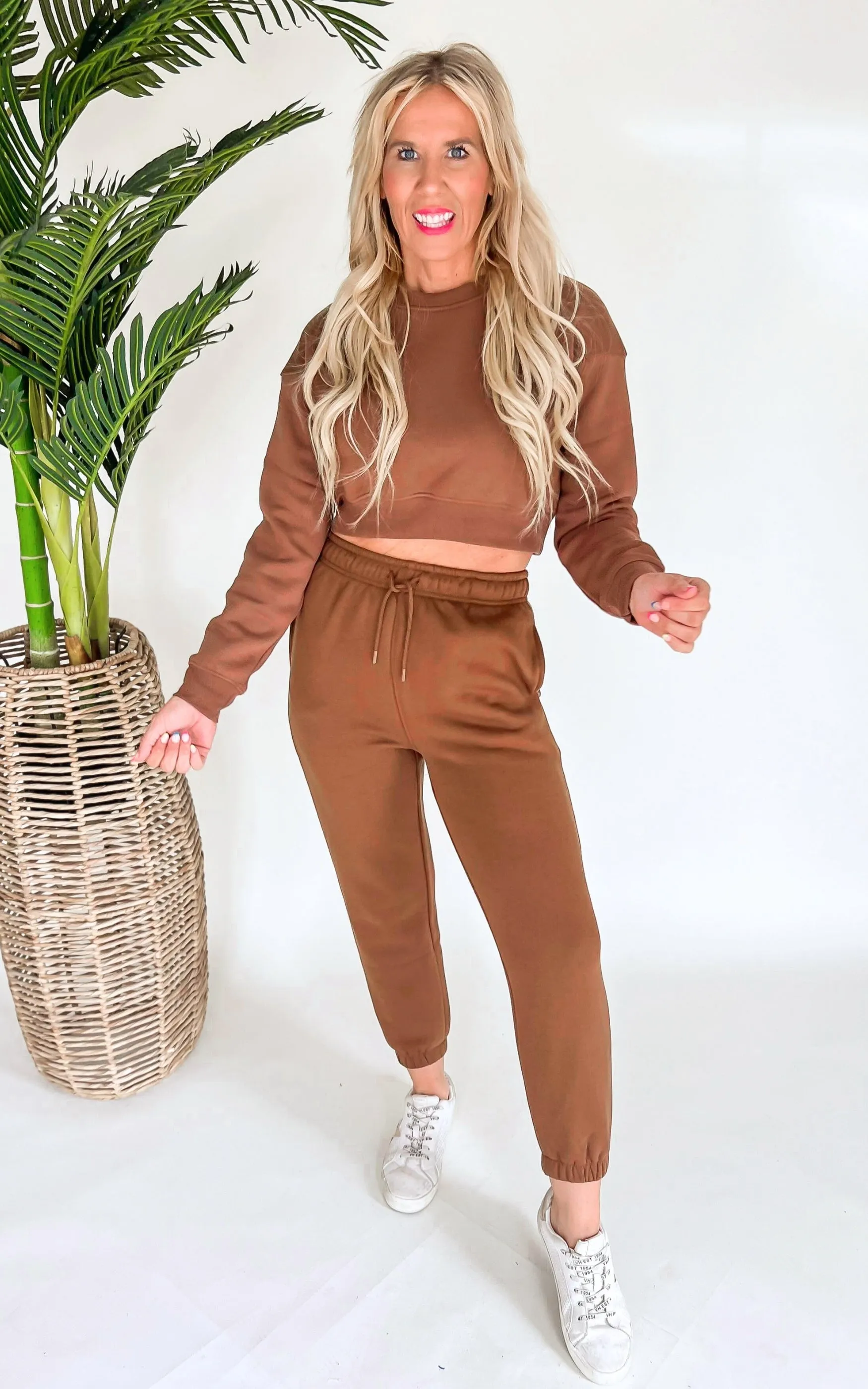 Cropped Fleece Sweatshirt | Mono B - Final Sale