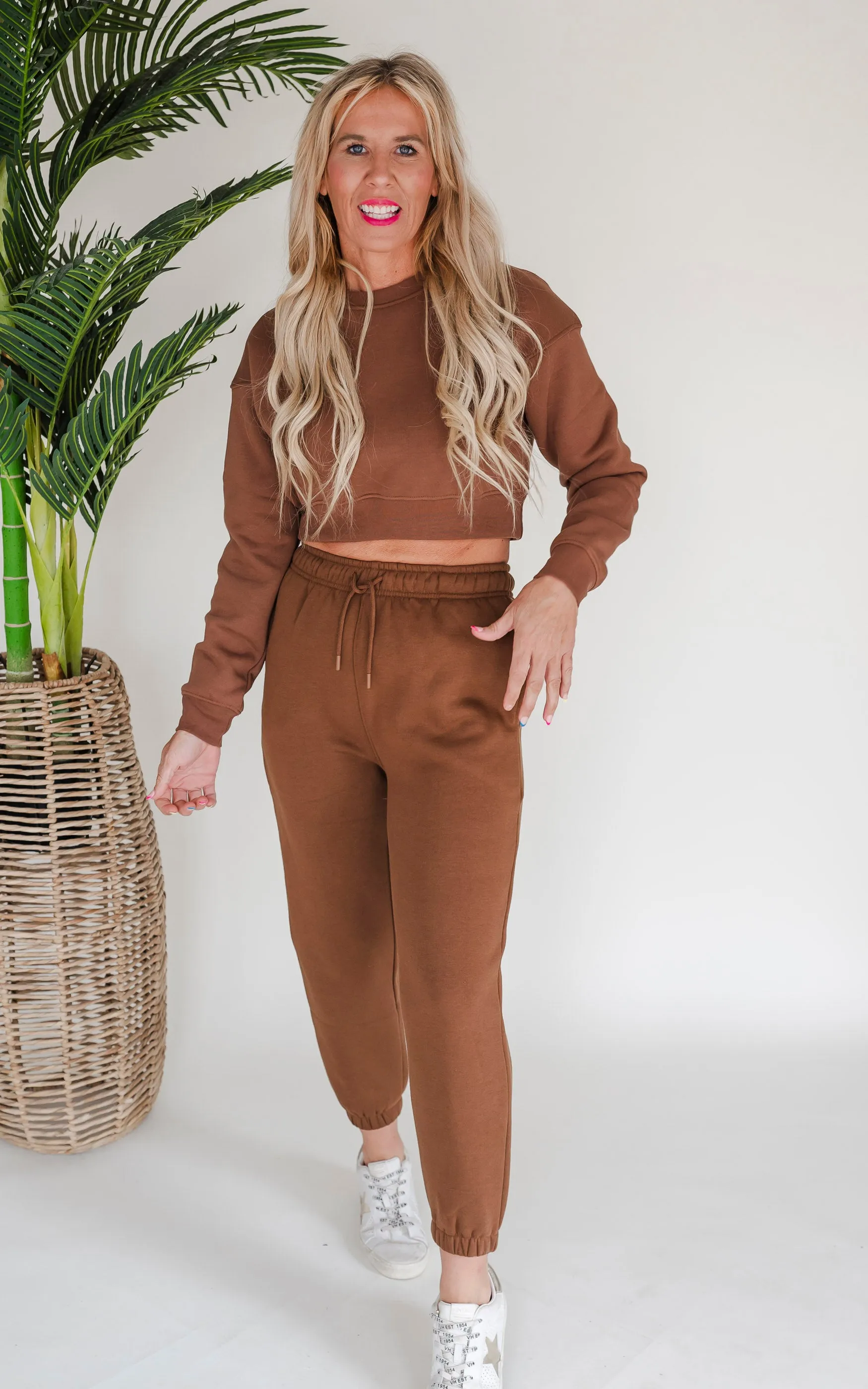 Cropped Fleece Sweatshirt | Mono B - Final Sale