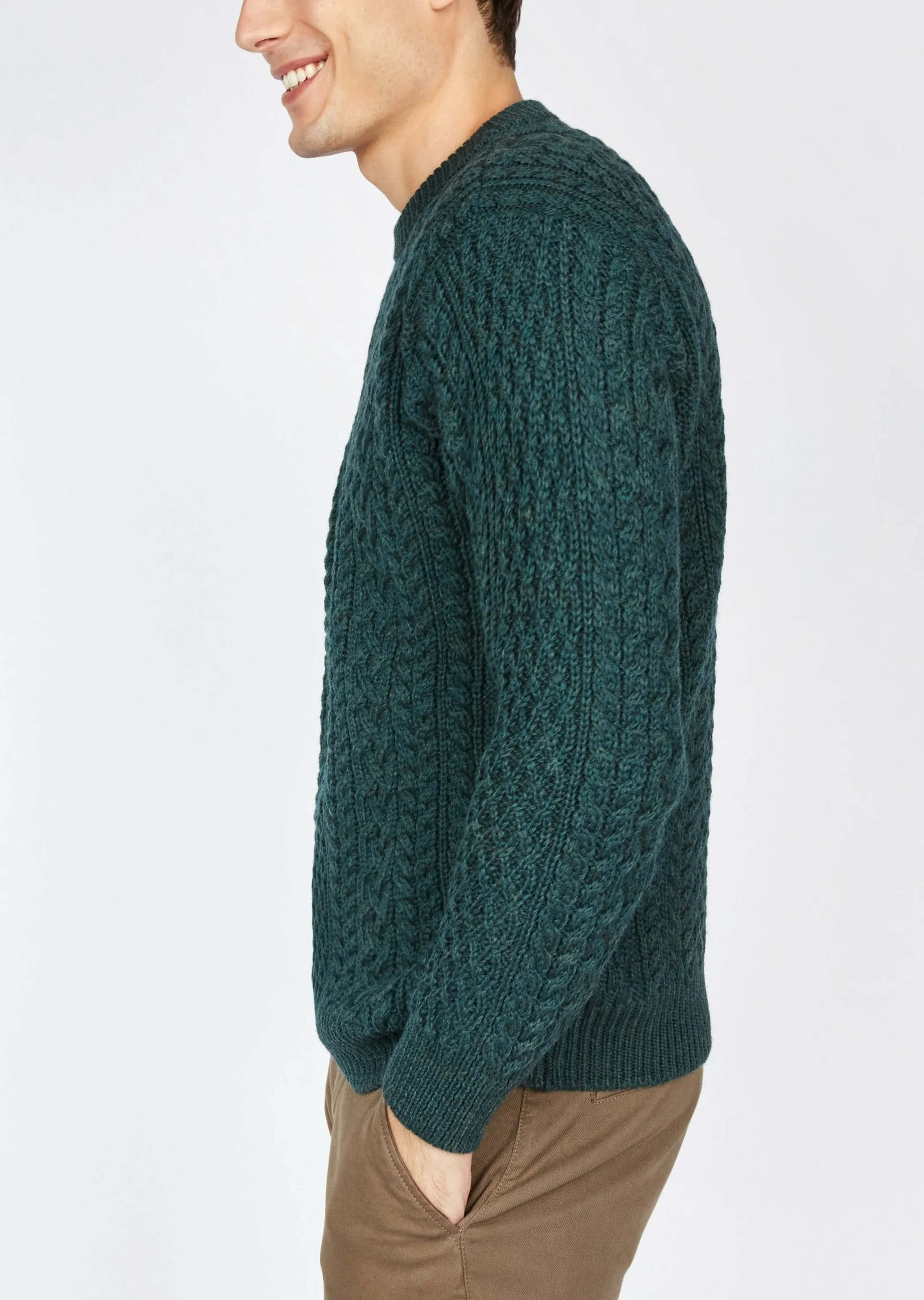 Cuileann Aran Sweater | Green
