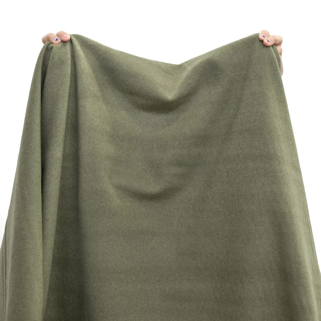 Deadstock Felted Wool Blend Coating - Sage