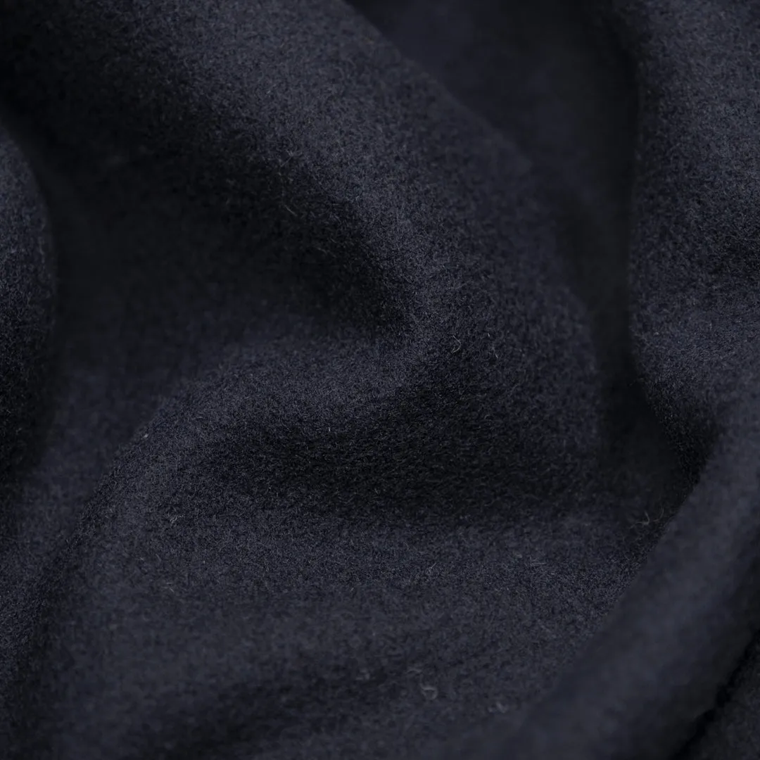 Deadstock Wool Cashmere Blend Coating - Midnight Blue