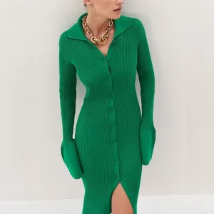 DressBetty - Knitted Sexy V Neck Dress Sweater