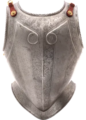 FINE NORTH ITALIAN BREASTPLATE C.LATE 16TH-17TH CENTURY