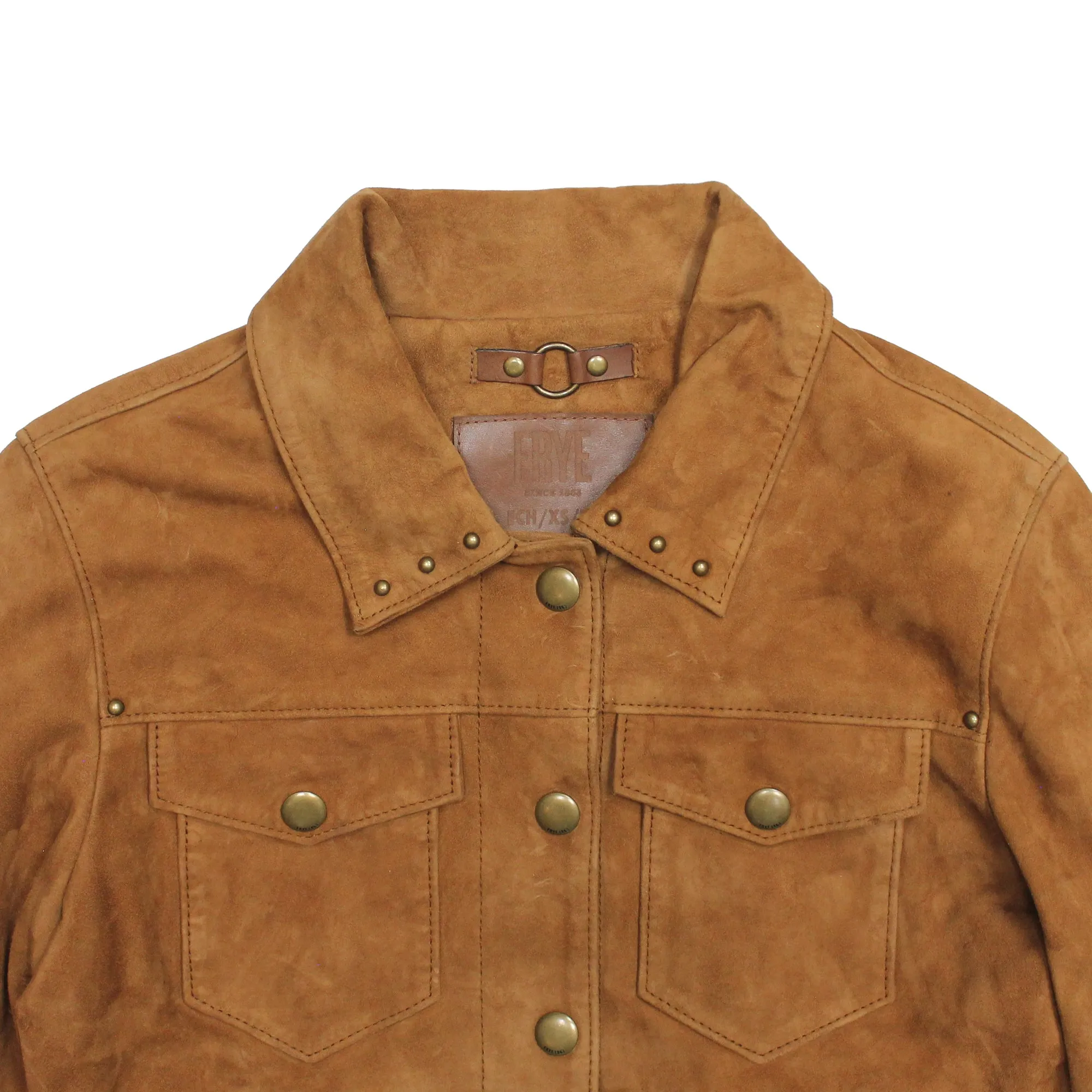 Frye Oxblood Fringed Jacket