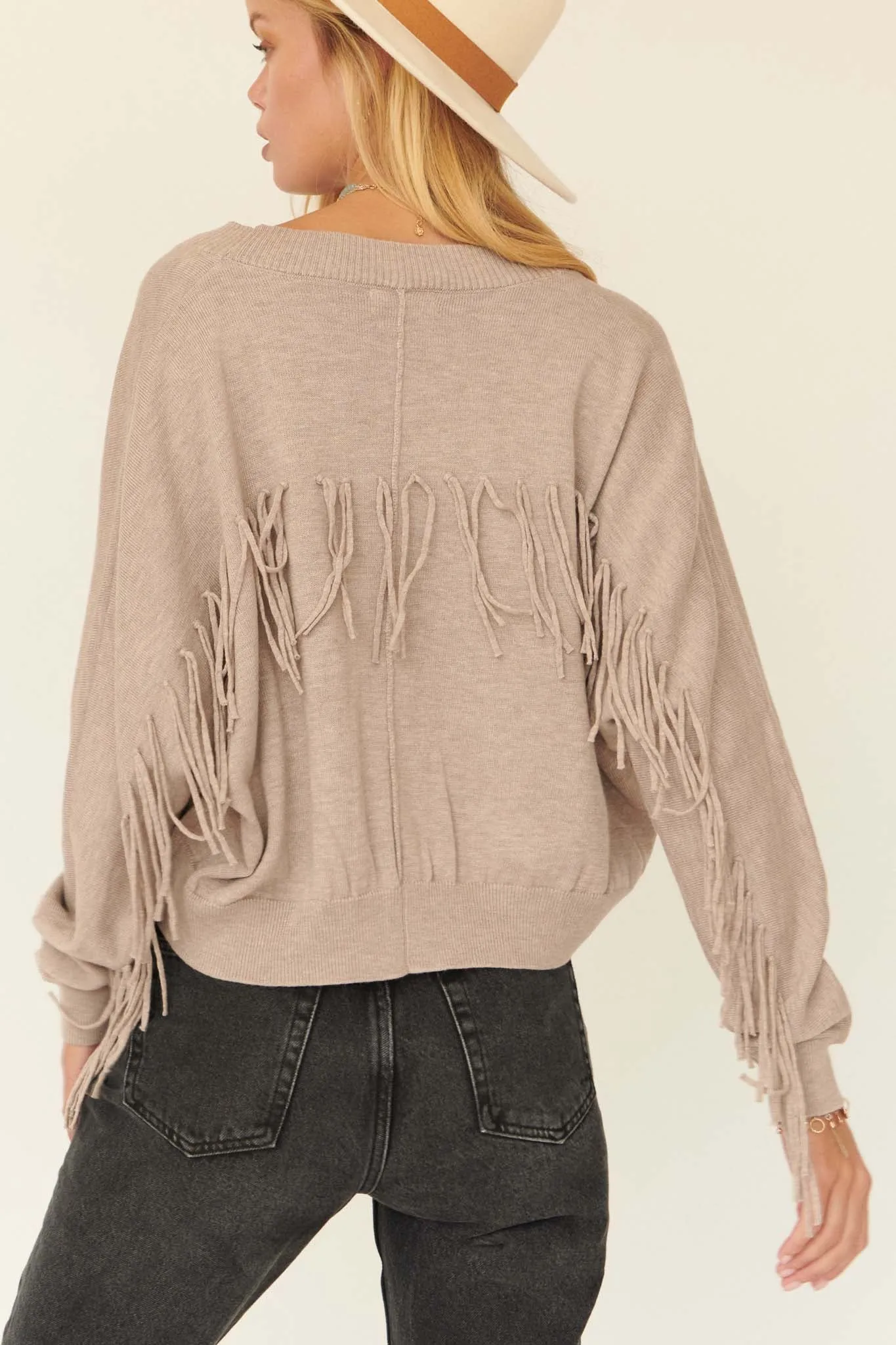 Fun Lovin' Solid Fringe Cardigan