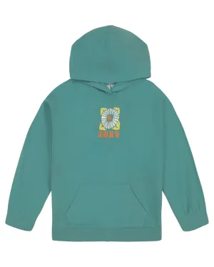 Girls 7-16 Block Floral Oversized Hoodie -