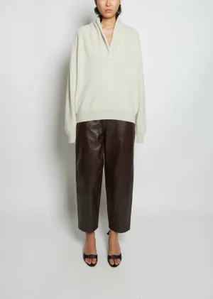 Hamza Cashmere Sweater — Silver Green