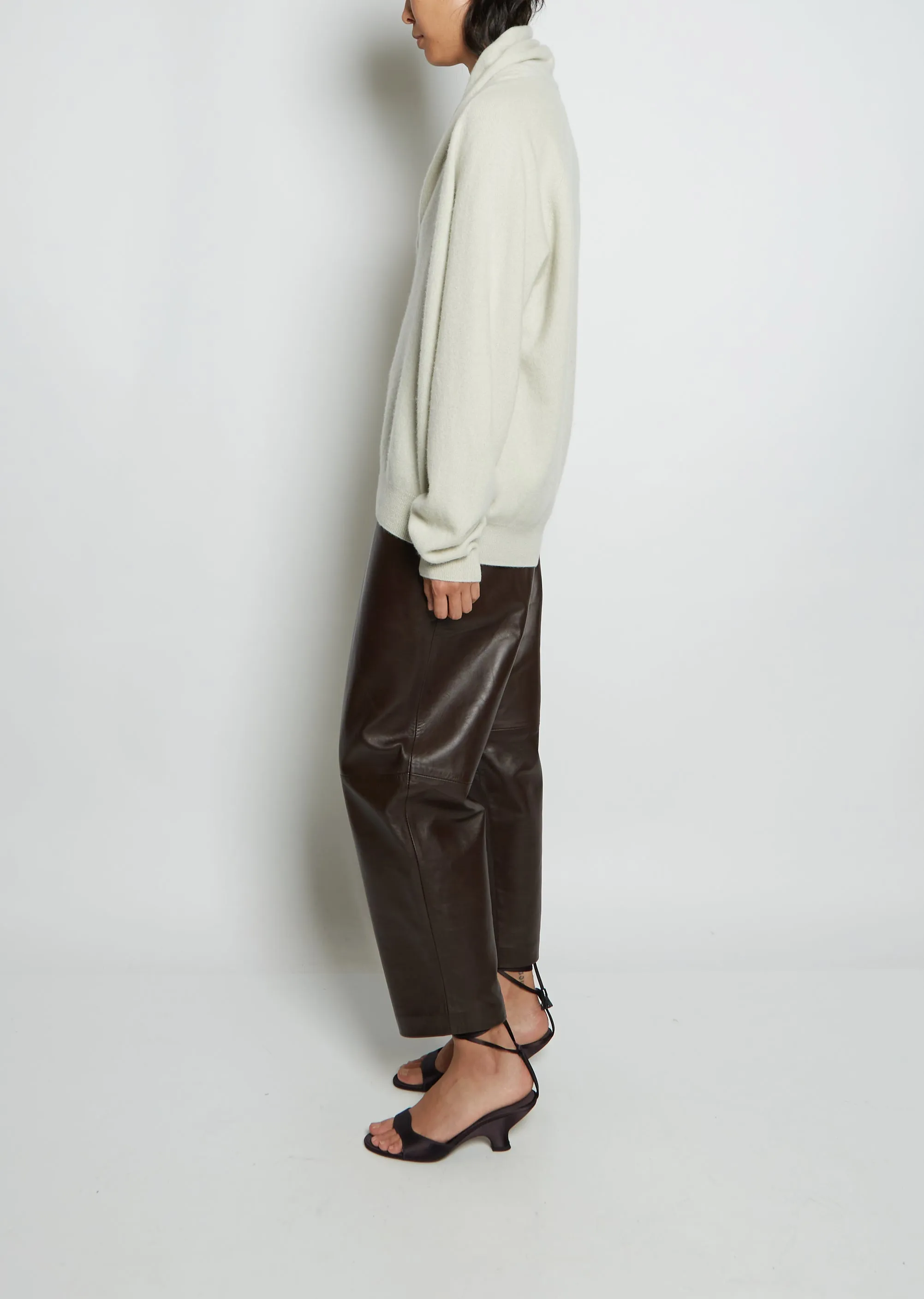 Hamza Cashmere Sweater — Silver Green