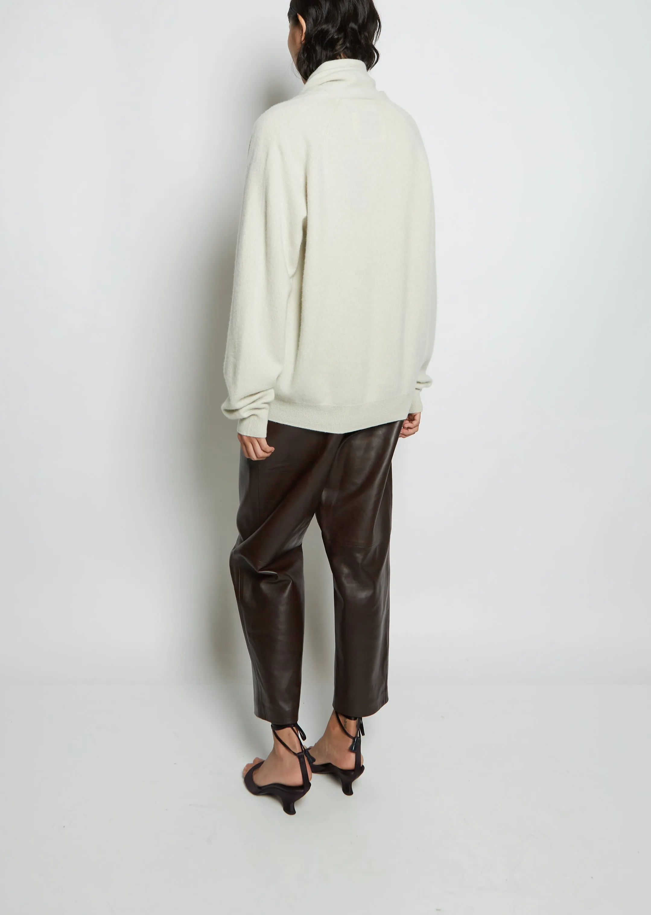 Hamza Cashmere Sweater — Silver Green