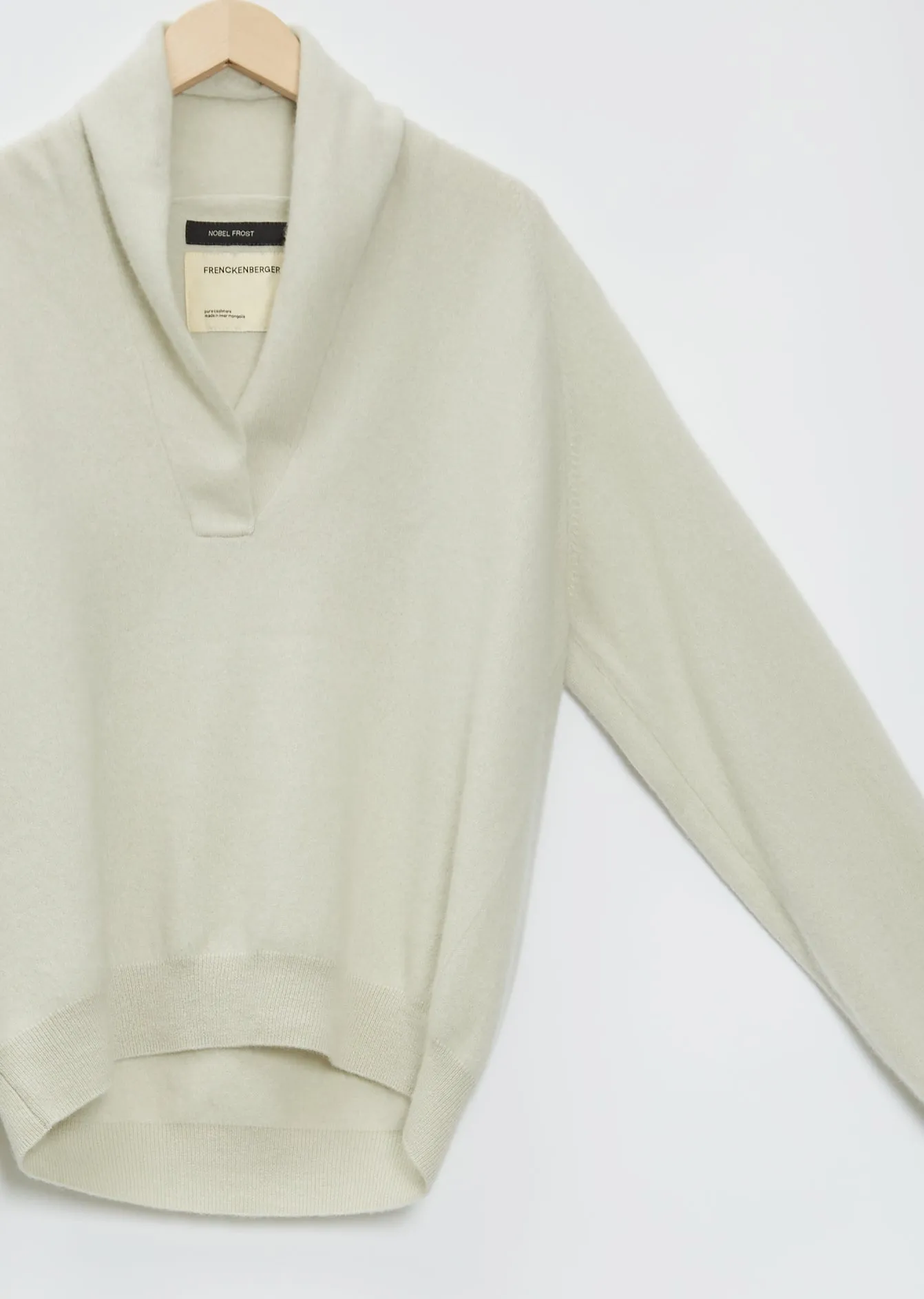 Hamza Cashmere Sweater — Silver Green
