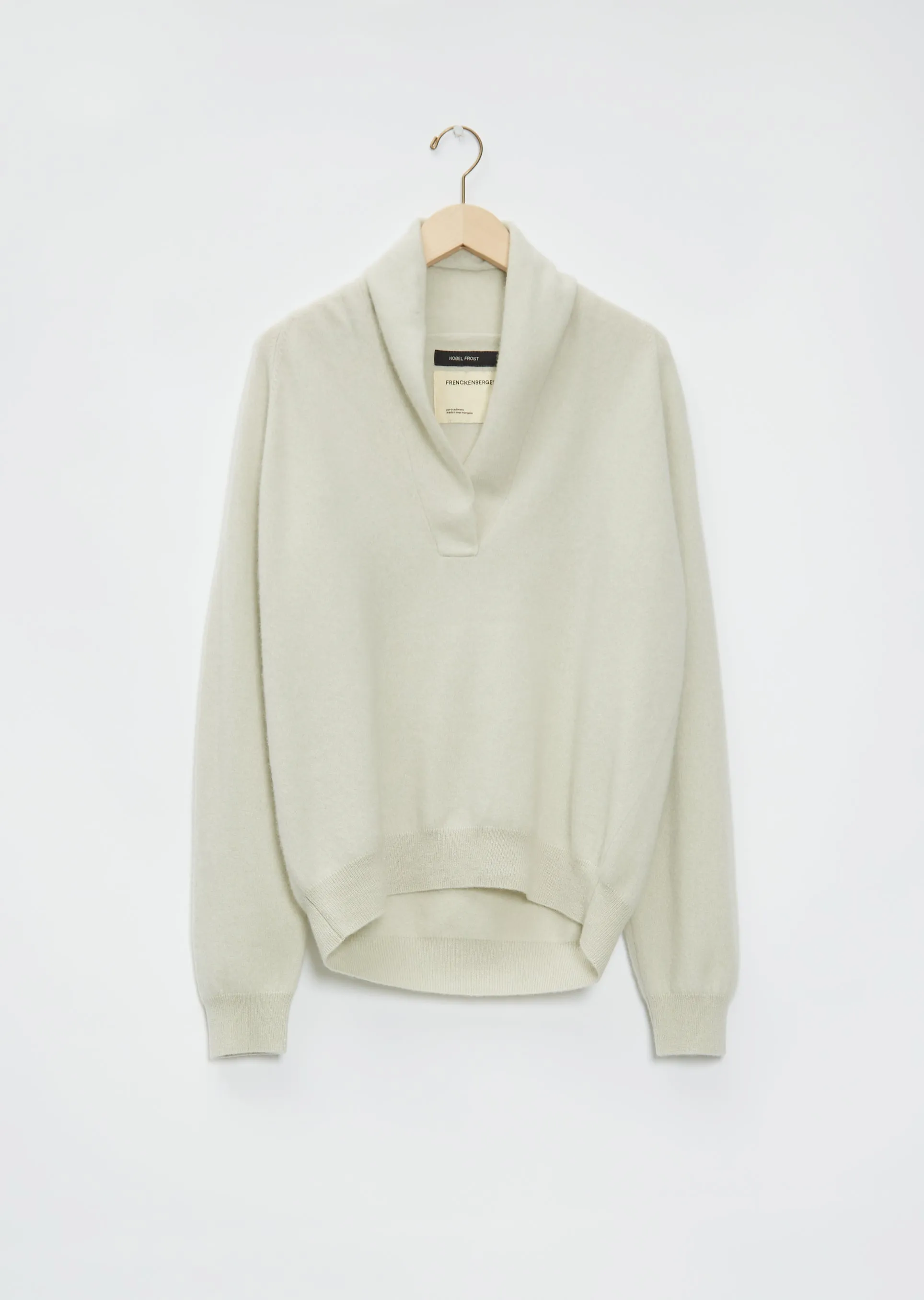 Hamza Cashmere Sweater — Silver Green
