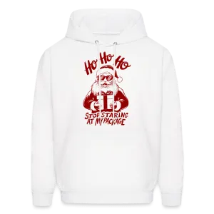 Ho Ho Ho Stop Staring At My Package (Funny Christmas Santa) Hoodie