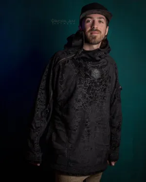 Hoodie Men / Oversized Velvet Polar - Black SHAMANKA