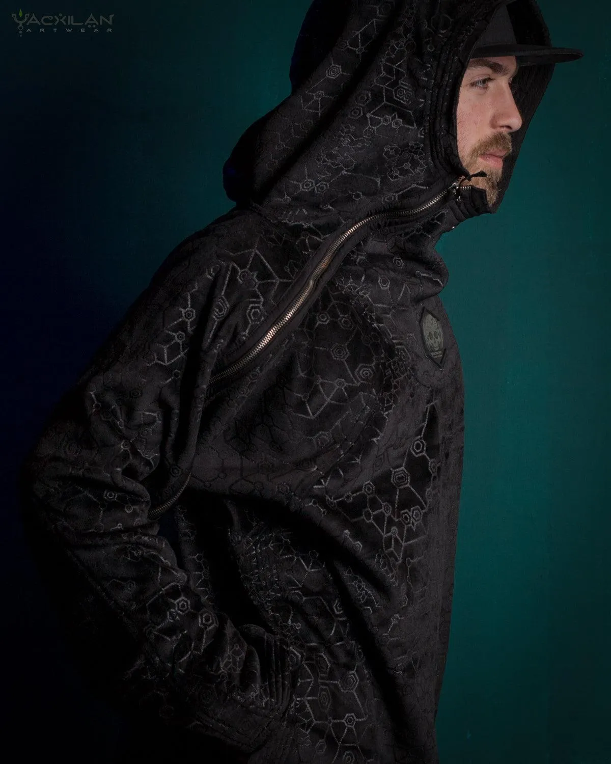 Hoodie Men / Oversized Velvet Polar - Black SHAMANKA