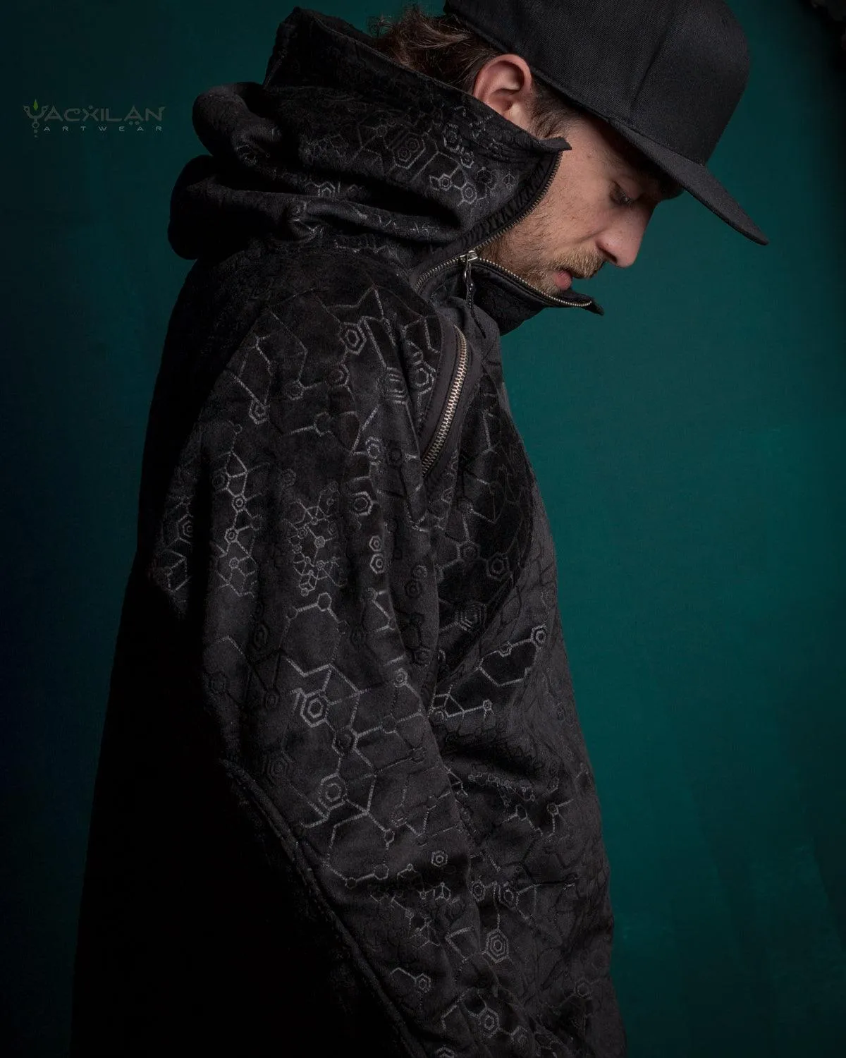 Hoodie Men / Oversized Velvet Polar - Black SHAMANKA