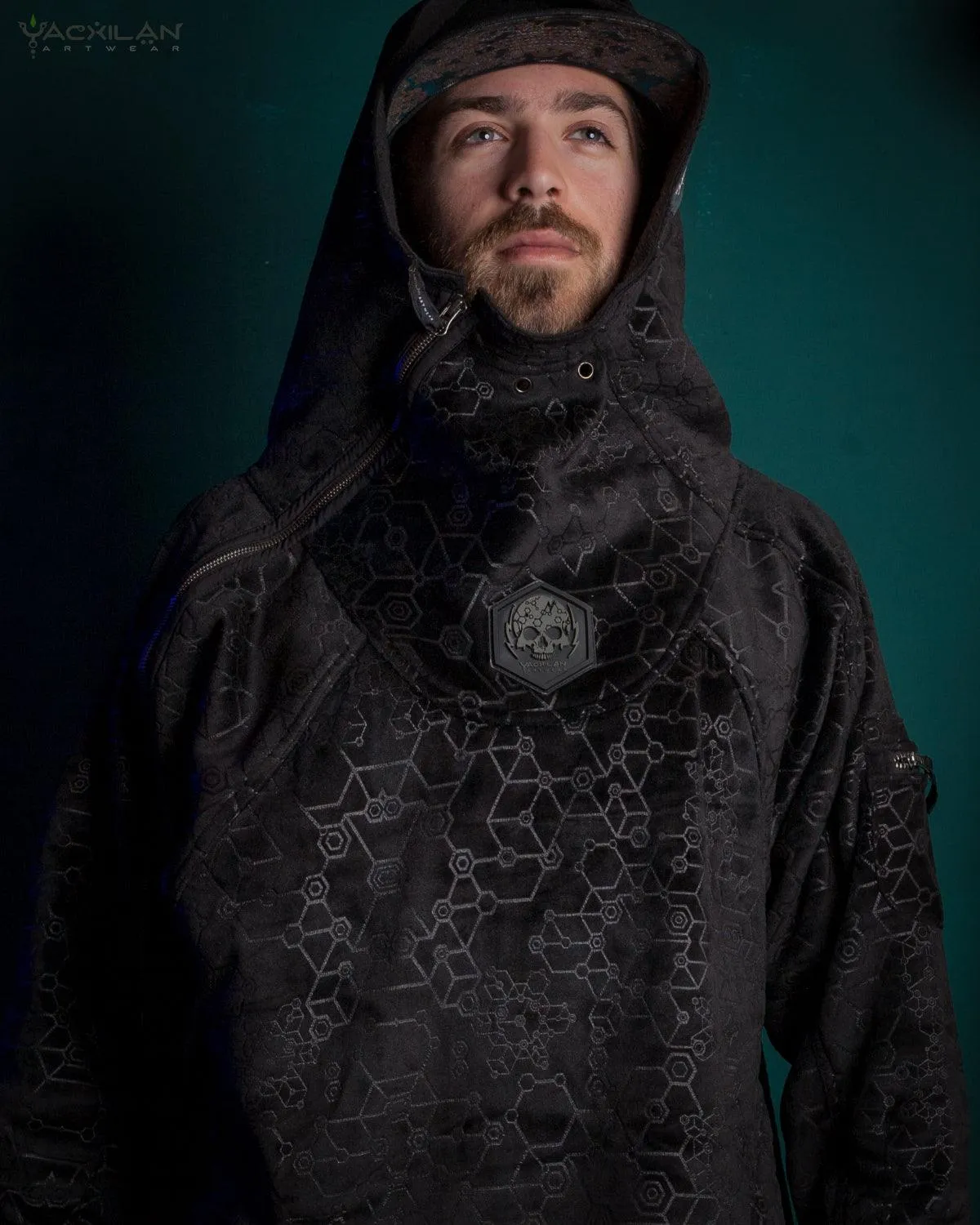 Hoodie Men / Oversized Velvet Polar - Black SHAMANKA