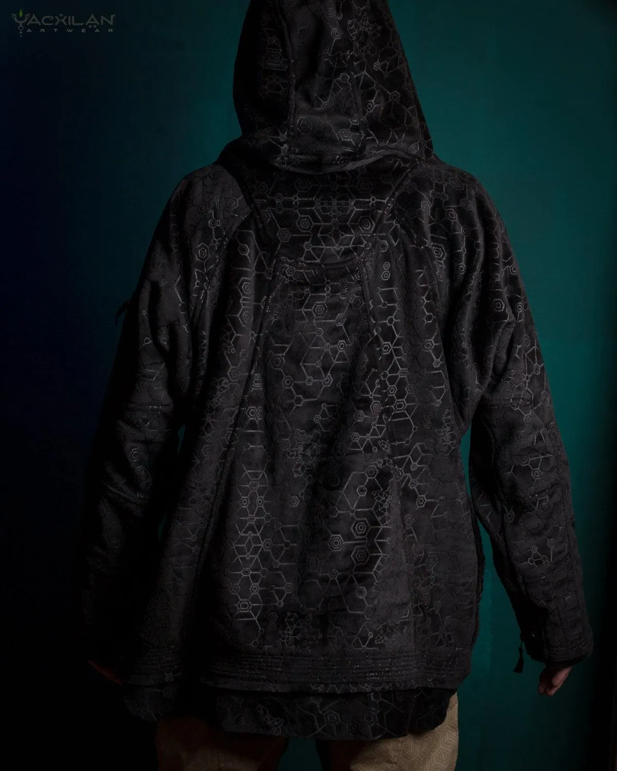 Hoodie Men / Oversized Velvet Polar - Black SHAMANKA