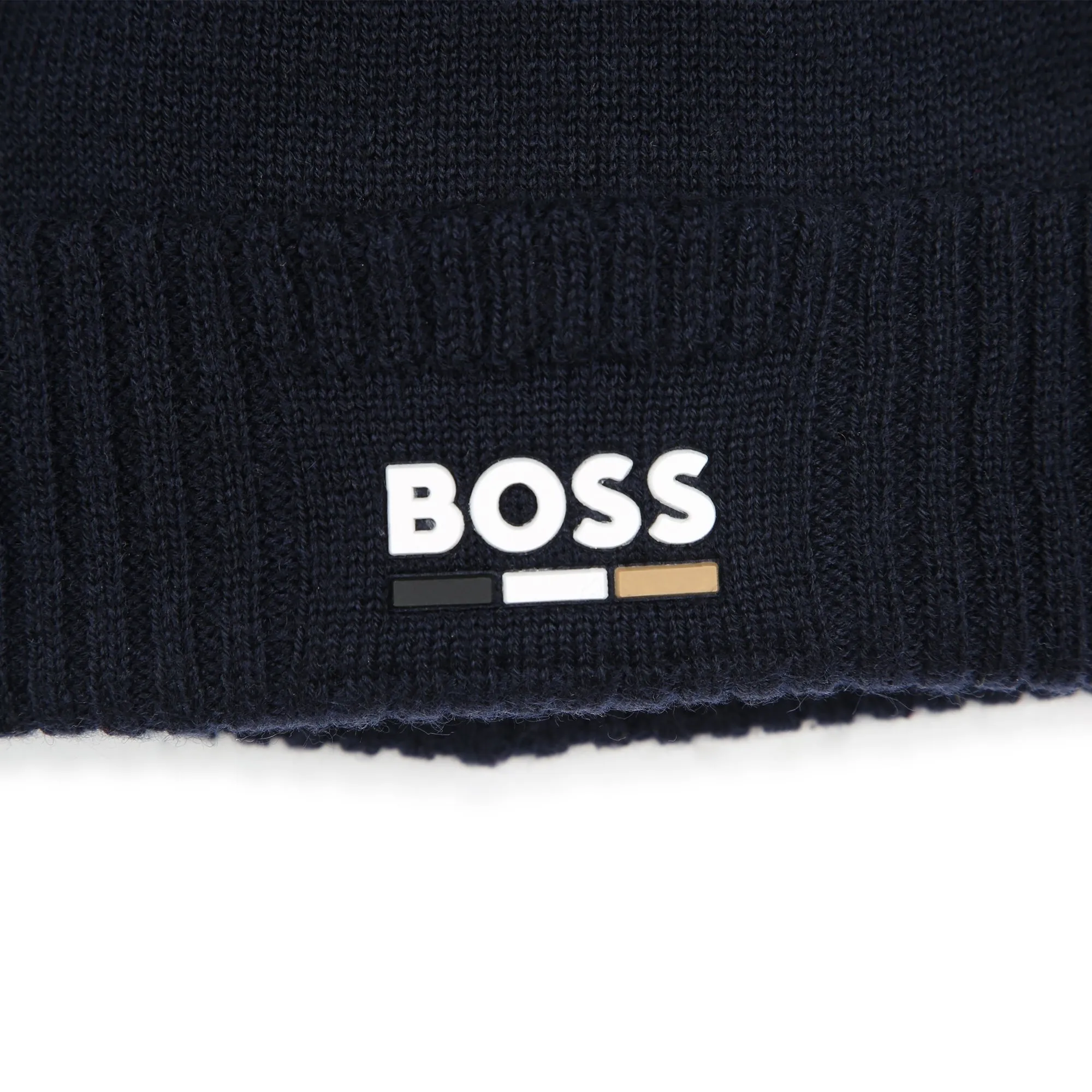 Hugo Boss Boy's Navy Knitted Hat