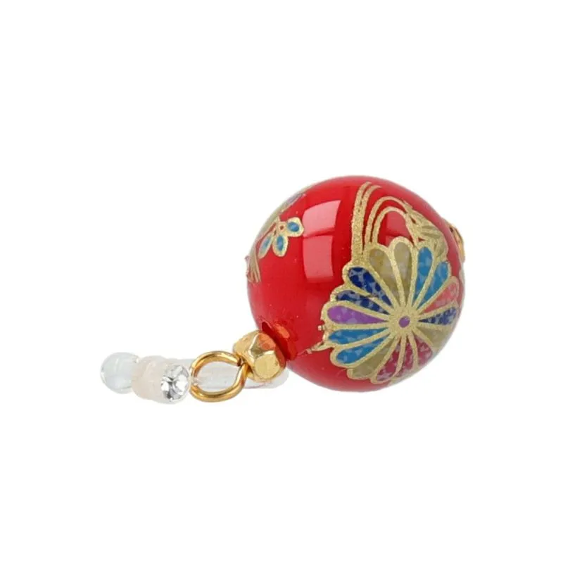 Japanese Pattern Bead Invisible Clip On Earrings