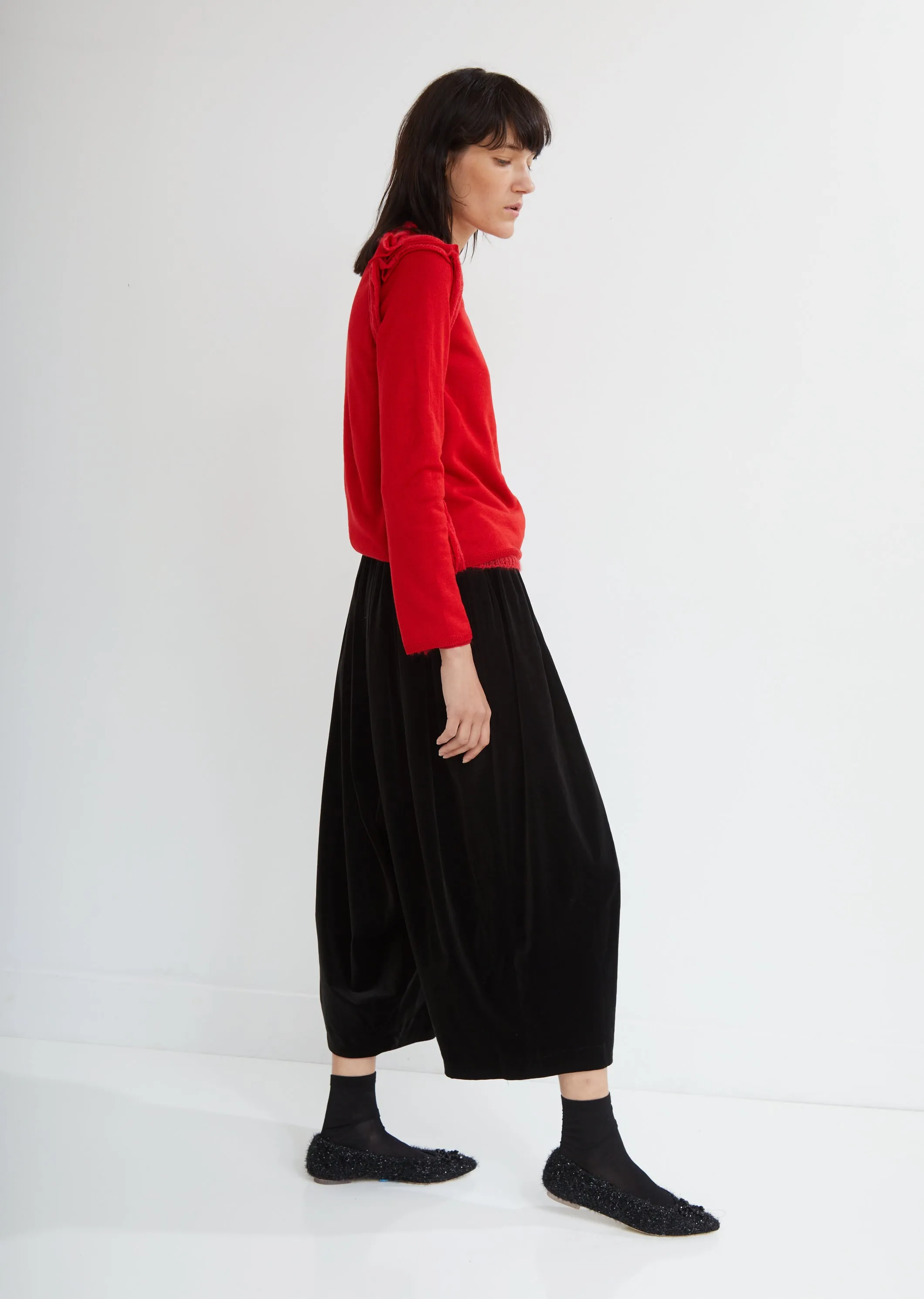 Layered Crewneck Top